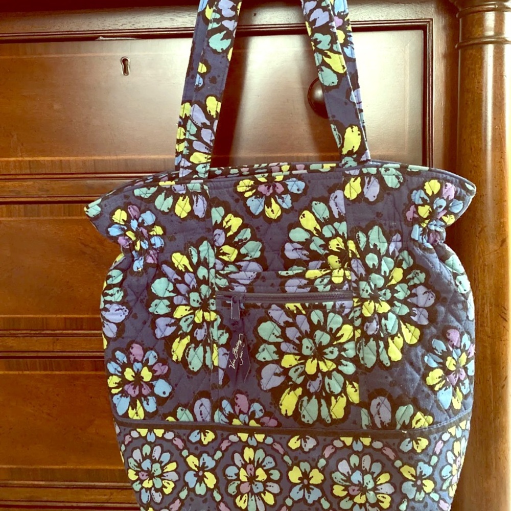Vera Bradley Tote Retired Indigo Pop
